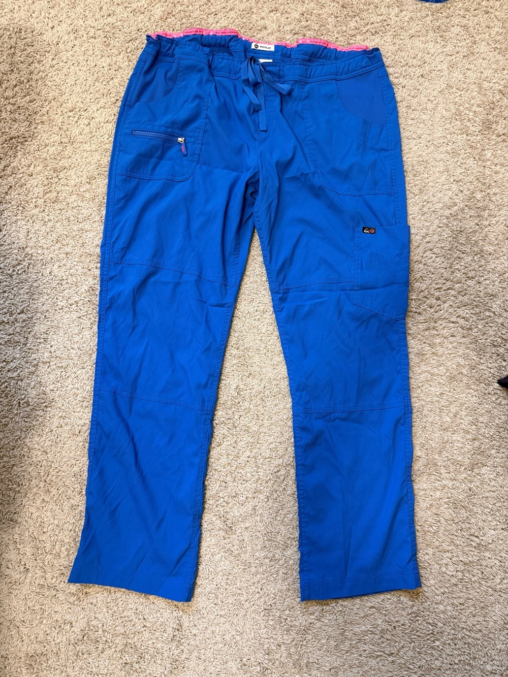 Koi Scrub Drawstring Pants in Royal Blue - Picture 4 of 8
